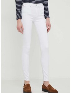 Τζιν παντελόνι Tommy Hilfiger χρώμα: άσπρο