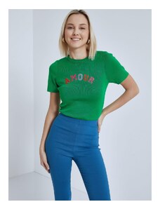 Celestino Πλεκτό t-shirt πρασινο για Γυναίκα