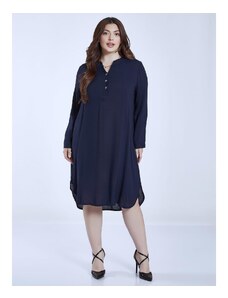 Celestino Midi μονόχρωμο φόρεμα σκουρο μπλε για Γυναίκα