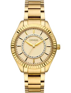 BREEZE Magnificent Crystals - 212471.2, Gold case with Stainless Steel Bracelet