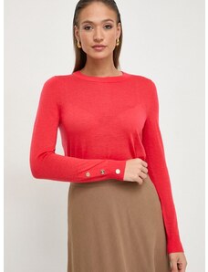 Μάλλινο πουλόβερ MICHAEL Michael Kors γυναικεία, χρώμα: κόκκινο