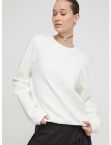 Βαμβακερή μπλούζα Desigual γυναικεία, χρώμα: μπεζ
