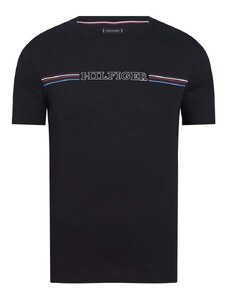 Tommy Hilfiger T-shirt Μπλούζα Stripe Chest Στενή Γραμμή
