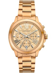 BREEZE Chronique Chronograph - 212481.4, Rose Gold case with Stainless Steel Bracelet