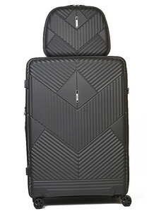 Σετ βαλίτσα μεγάλη και Beauty case σε γκρί χρώμα Airtex 27REY53L - 2753L-07