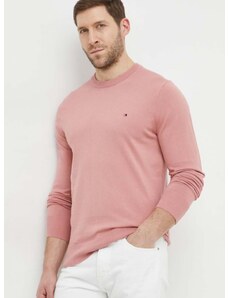 Πουλόβερ Tommy Hilfiger χρώμα: ροζ