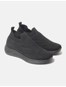 INSHOES Υφασμάτινα slip-on sneakers Μαύρο