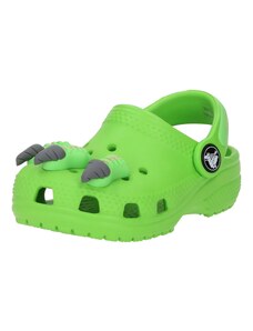 Crocs Ανοικτά παπούτσια 'Classic' γκρι / πράσινο γρασιδιού / μαύρο / λευκό