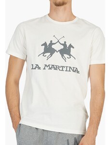 Ανδρικές Μπλούζες Jersey Άσπρο Βαμβάκι La Martina