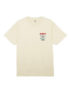 OBEY NEW CLEAR POWER CLASSIC TEE 165263779-CRM Εκρού