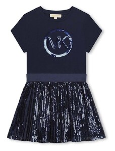 Παιδικό φόρεμα Michael Kors χρώμα: ναυτικό μπλε
