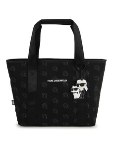 Παιδική τσάντα Karl Lagerfeld χρώμα: μαύρο