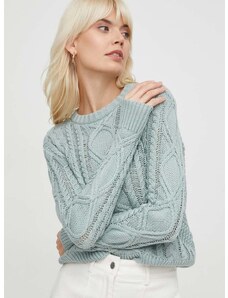 Βαμβακερό πουλόβερ Lauren Ralph Lauren χρώμα: πράσινο