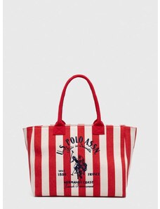 Τσάντα U.S. Polo Assn. χρώμα: κόκκινο