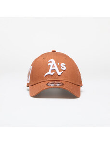 Cap New Era Oakland Athletics MLB Side Patch 9FORTY Adjustable Cap Brown/ White