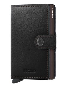 Δερμάτινο πορτοφόλι Secrid Black & Brown χρώμα: μαύρο