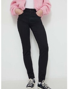 Τζιν παντελόνι Desigual χρώμα: μαύρο