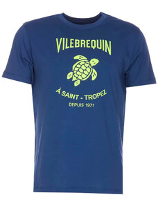 Vilebrequin Μπλουζάκι για Άνδρες, Μπλε Βασιλικό, Κοτόν, 2024, L M XL