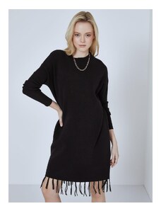 Celestino Mini φόρεμα με κρόσια μαυρο για Γυναίκα