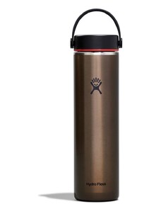 Θερμικό μπουκάλι Hydro Flask 24 Oz Lightweight Wide Flex Cap B Obsidian χρώμα: καφέ, LW24LWB080