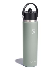 Θερμικό μπουκάλι Hydro Flask 24 Oz Wide Flex Straw Cap Agave χρώμα: πράσινο, W24BFS374