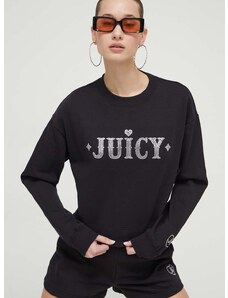 Μπλούζα Juicy Couture χρώμα: μαύρο