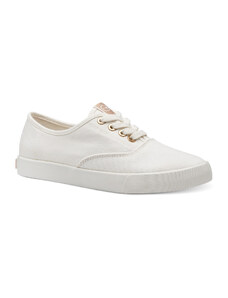 Tamaris Vegan White/Gold Γυναικεία Ανατομικά Sneakers Λευκά (1-23604-42 190)