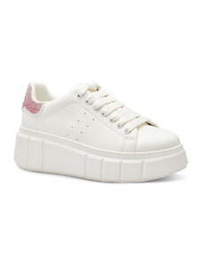 Tamaris Vegan White/Fuxia Ανατομικά Sneakers Λευκά (1-23743-41 154)