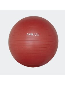 AMILA Μπάλα γυμναστικής GYMBALL 65cm Κόκκινη Bulk