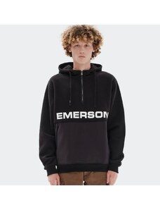 Emerson Men's Half Zip Sweatshirt BLACK