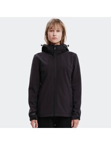 Emerson Women's Bonded Jacket With Removable Hood BLACK