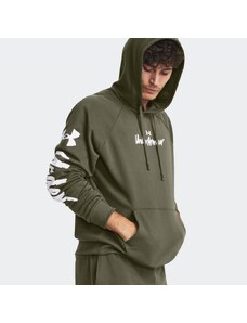UNDER ARMOUR Rival Fleece Graphic HD | Marine OD Green / White