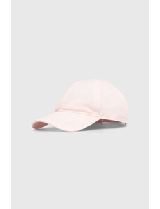 Βαμβακερό καπέλο του μπέιζμπολ Lacoste χρώμα ροζ RK0440