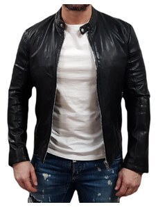Jack&Jones - 16061211 - Shn Miles Classic Leather Jacket - Black - Μπουφάν Δερμάτινο