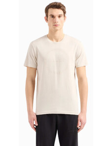 EA7 Emporio Armani T-shirt κανονική γραμμή μπεζ