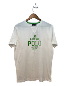 U.S. Grand Polo T-shirt Logo Λευκό