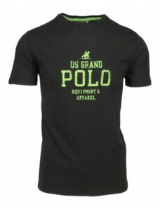 U.S. Grand Polo T-shirt Logo Μαύρο