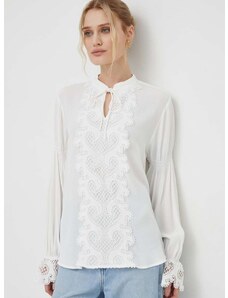 Μπλουζάκι Bruuns Bazaar χρώμα: άσπρο