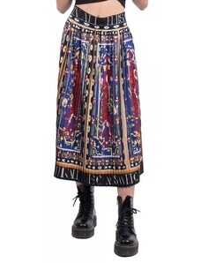 Peace and Chaos MURAL PLEATED SKIRT (S24302 TYPOS)