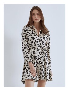 Celestino Mini φόρεμα σε animal print μπεζ για Γυναίκα