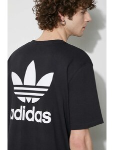 Βαμβακερό μπλουζάκι adidas Originals χρώμα μαύρο II5760