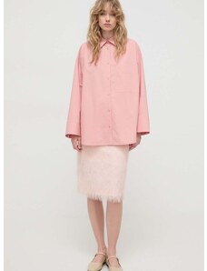 Βαμβακερό πουκάμισο By Malene Birger χρώμα: ροζ