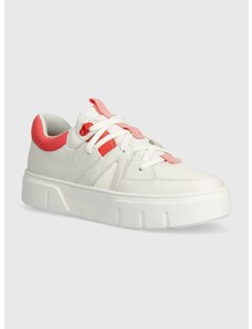 Δερμάτινα αθλητικά παπούτσια Timberland Laurel Court χρώμα: άσπρο, TB0A64J8EM21