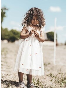 Παιδικό βαμβακερό φόρεμα That's mine Halia χρώμα: μπεζ