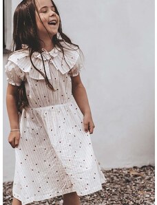 Παιδικό βαμβακερό φόρεμα That's mine Kaya χρώμα: άσπρο
