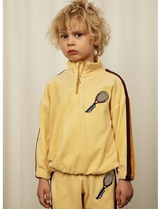 Παιδική βαμβακερή μπλούζα Mini Rodini Tennis χρώμα: κίτρινο 0