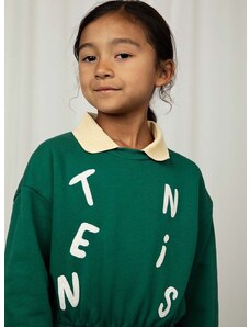 Παιδική βαμβακερή μπλούζα Mini Rodini Tennis χρώμα: πράσινο 0