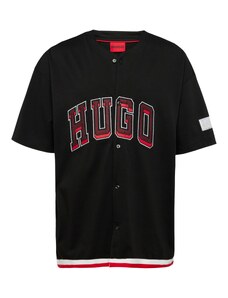 HUGO Red Πουκάμισο 'Danome' κόκκινο / μαύρο / λευκό