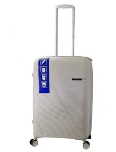 RCM Μεσαία Βαλίτσα Ταξιδιού Γκρι με 4 Ρόδες