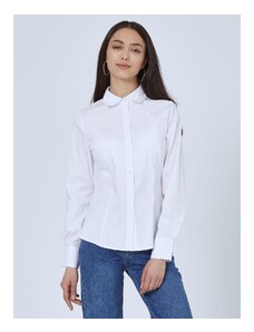 Celestino Ελαστικό πουκάμισο με βαμβάκι λευκο για Γυναίκα